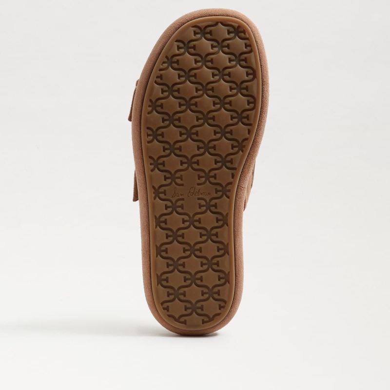 Sam Edelman Kenzie Slide Sandal-Lt Cuoio Brown Suede