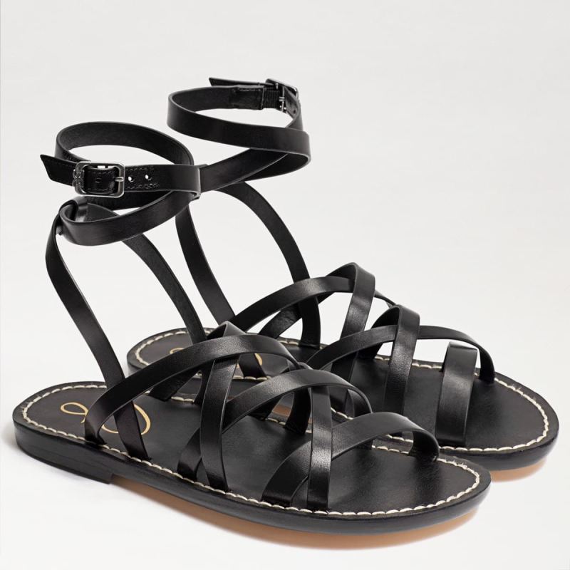 Sam Edelman Meriai Gladiator Sandal-Black Leather Sam Edelman Meriai Gladiator Sandal-Black Leather