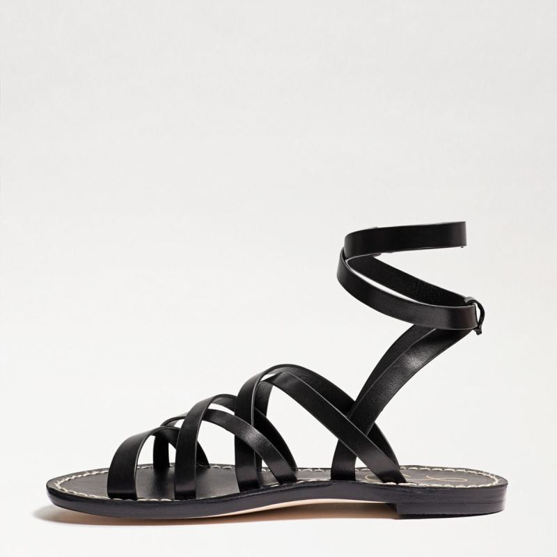 Sam Edelman Meriai Gladiator Sandal-Black Leather