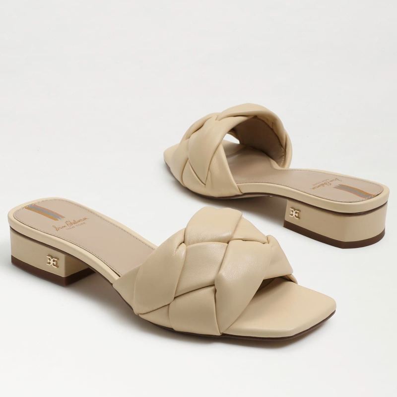 Sam Edelman Dawson Slide Sandal-Eggshell Leather