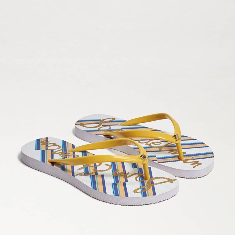 Sam Edelman Skye Flip Flop Sandal-Navy Orange Muti Sam Edelman Skye Flip Flop Sandal-Navy Orange Muti