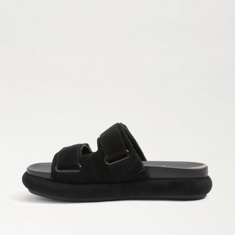 Sam Edelman Kenzie Slide Sandal-Black Suede