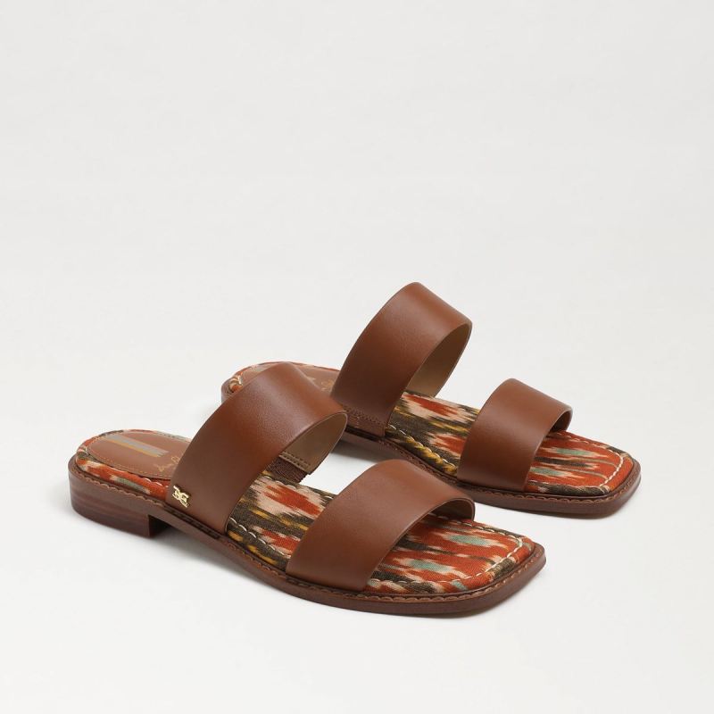 Sam Edelman Haydee Stitch Slide Sandal-Saddle Multi Sam Edelman Haydee Stitch Slide Sandal-Saddle Multi