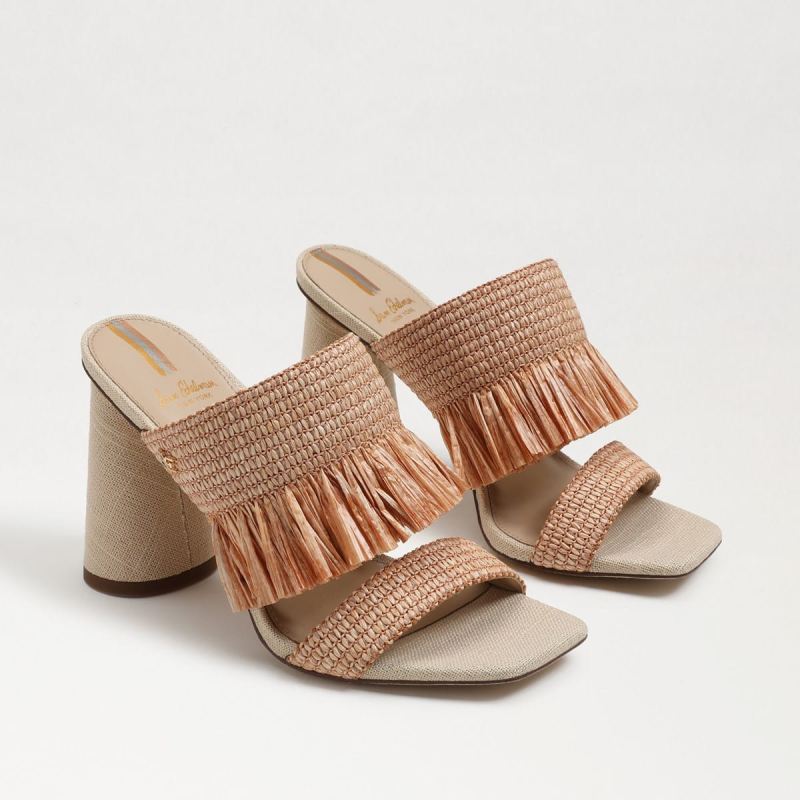 Sam Edelman Kamryn Block Heel Mule-Blush Raffia Sam Edelman Kamryn Block Heel Mule-Blush Raffia