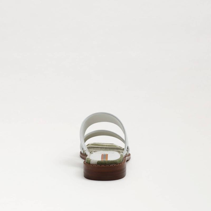 Sam Edelman Haydee Stitch Slide Sandal-White/Multi Leather