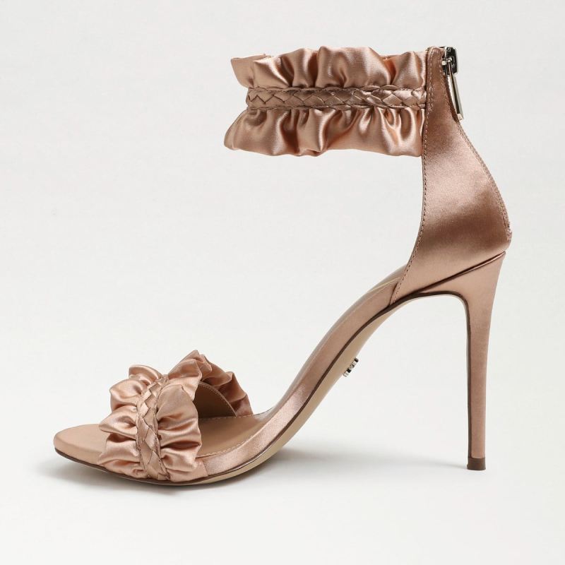 Sam Edelman Sawyer Ankle Strap Sandal-Rosa Blush Satin