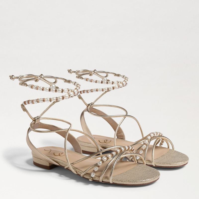 Sam Edelman Tatianna Sandal-Gold Leaf Leather