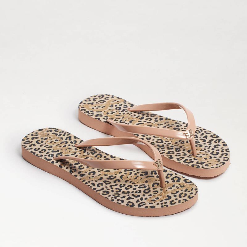 Sam Edelman Skye Flip Flop Sandal-Brown Multi Sam Edelman Skye Flip Flop Sandal-Brown Multi