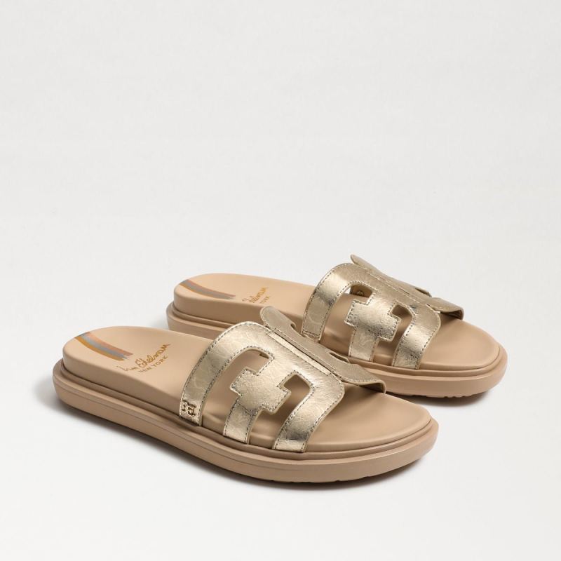 Sam Edelman Valeri Slide Sandal-Gold Leaf Leather Sam Edelman Valeri Slide Sandal-Gold Leaf Leather