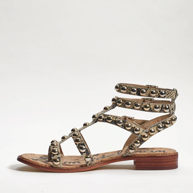 Sam Edelman Eavan Studded Gladiator Sandal-Beach Multi Snake