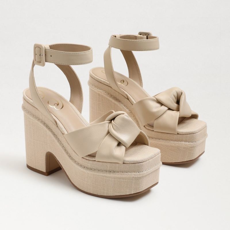 Sam Edelman Theresa Platform Block Heel-Summer Sand Leather