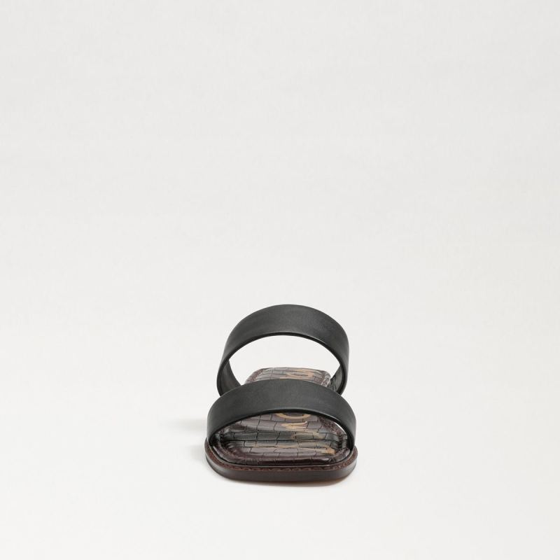 Sam Edelman Haydee Stitch Slide Sandal-Black Leather