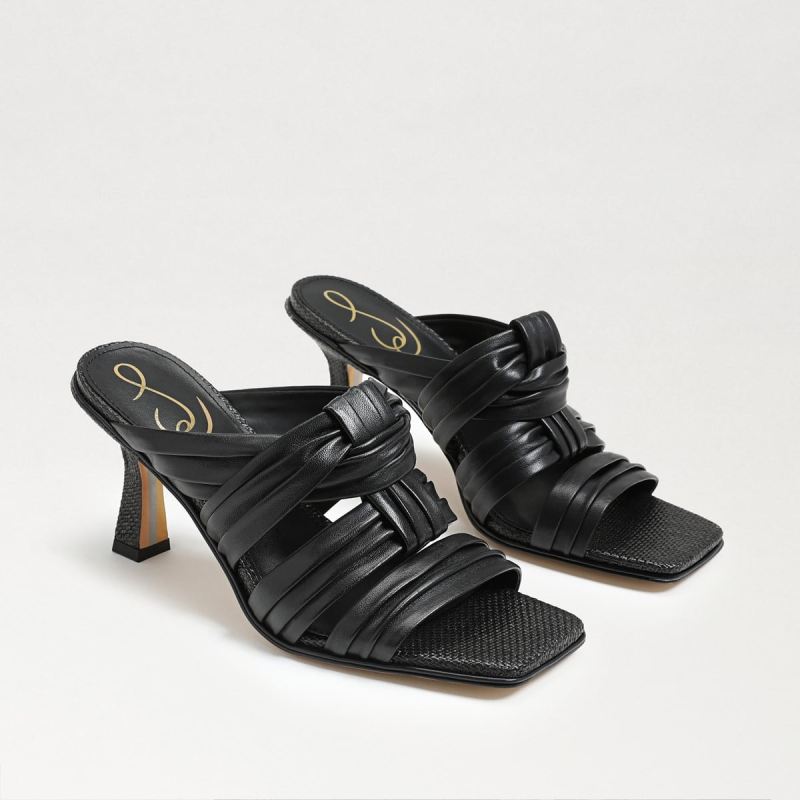 Sam Edelman Karsten Strappy Mule-Black Leather Sam Edelman Karsten Strappy Mule-Black Leather