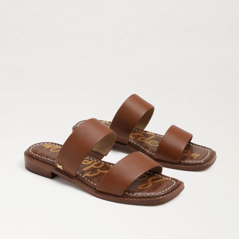 Sam Edelman Haydee Stitch Slide Sandal-Saddle Leather Sam Edelman Haydee Stitch Slide Sandal-Saddle Leather